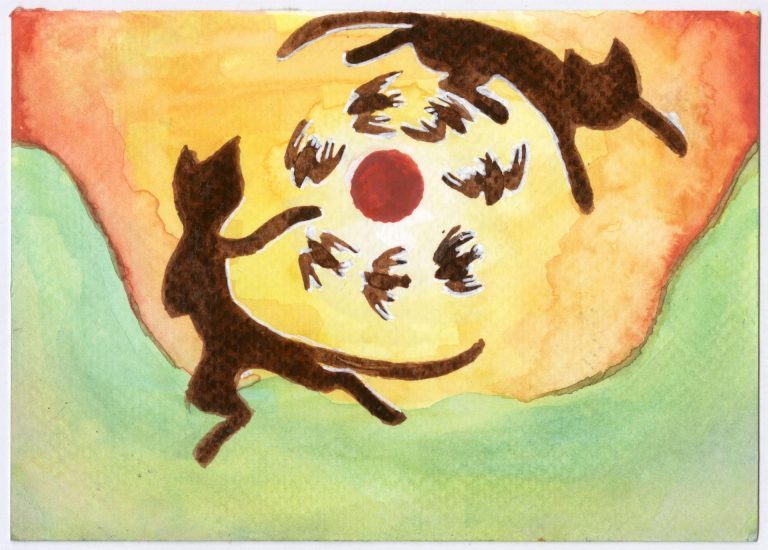 Bailey haiku postcard
